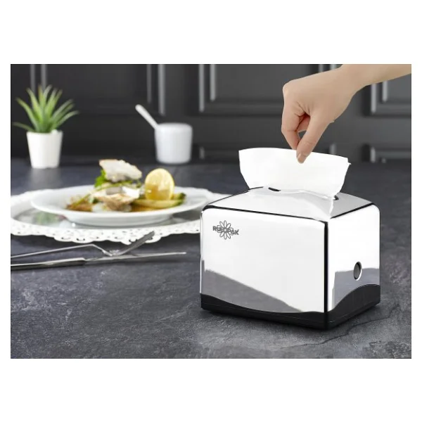 Rulopak Tekçek Mini Peçete Dispenseri Krom - Görsel 5