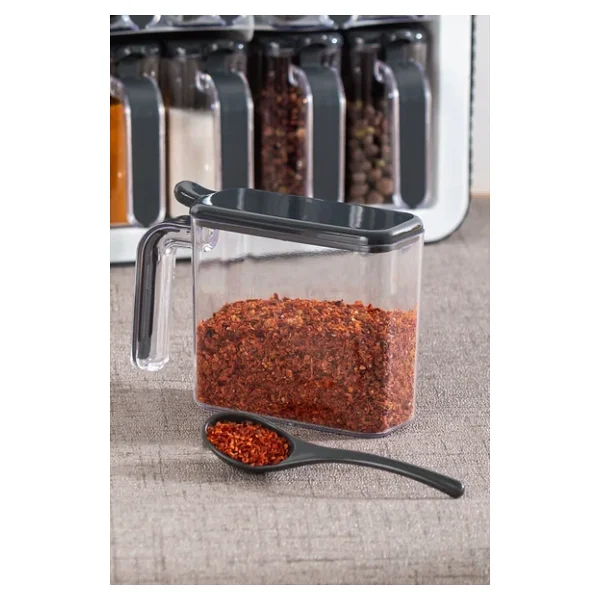 Porsima Standlı Kaşıklı Kapaklı 12'li Baharat Takımı - Görsel 4