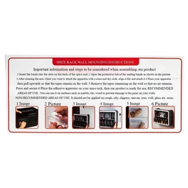 Porsima Standlı Kaşıklı Kapaklı 12'li Baharat Takımı - Görsel 5