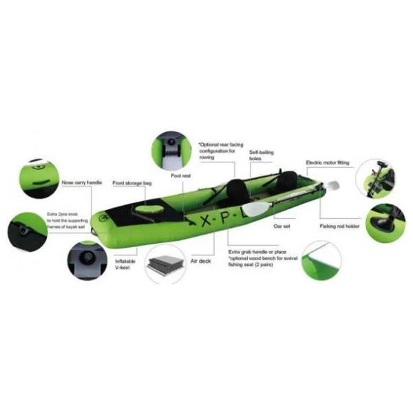 Aqua Marina X.P.L.R.Multifunction Kayak Air Deck+T-18 Motor - Görsel 5