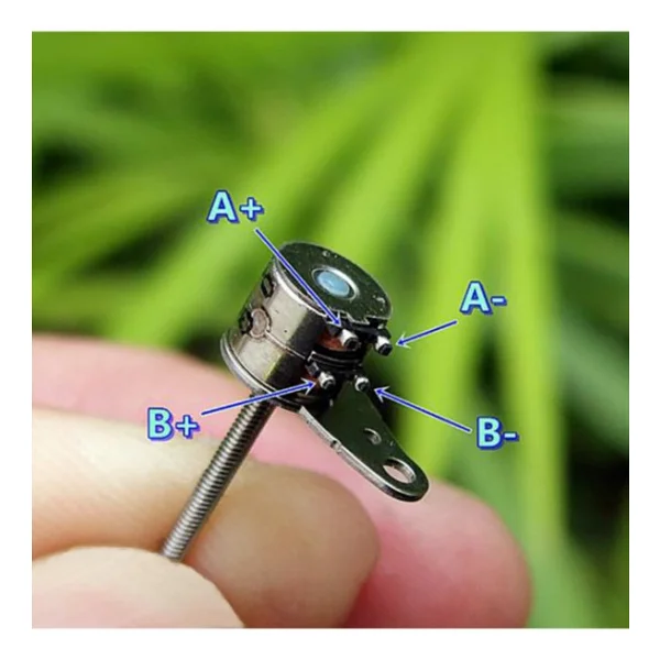 Micro Step Motor Uzun Mil 6x5,5mm 2 Faz (Dikkat Çok Küçüktür !!) - Görsel 7