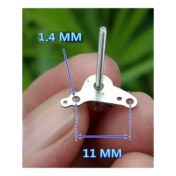 Micro Step Motor Uzun Mil 6x5,5mm 2 Faz (Dikkat Çok Küçüktür !!) - Görsel 8