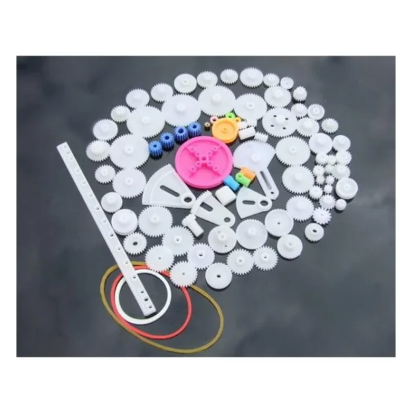 85 Parça Plastik Dişli Seti RC Çark Arduino Oyuncak Robot Araba - Görsel 2