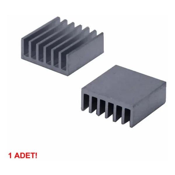 14x14x6mm Aluminyum Soğutucu Siyah M3 Yapıştırma Etiketli Raspberry Xbox Chipset Ekran Kartı Ram - Görsel 3