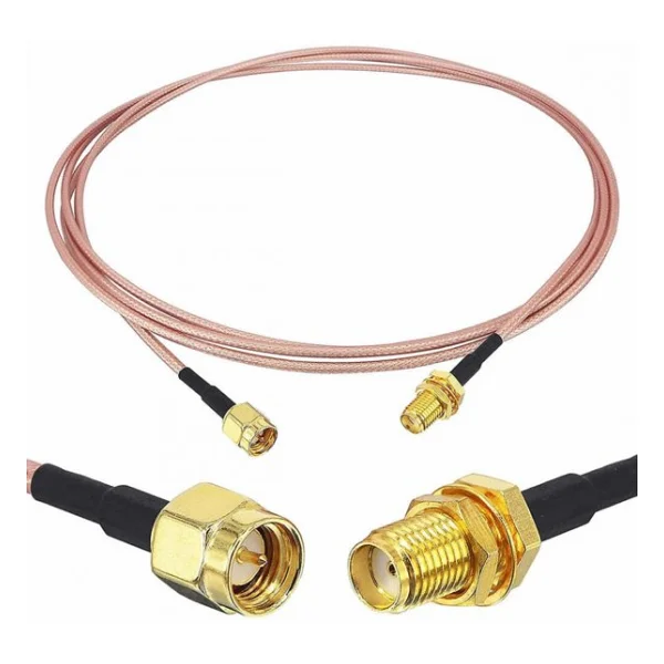 Rg316 50Cm Sma Erkek Dişi Kablo Rf Uzatma Kablosu 50 Ohm 0-6Ghz Koaksiyel Wifi Gsm Gprs - Görsel 4
