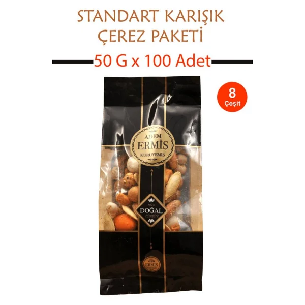 Kına Düğün Nişan Ekonomik Standart Karışık Çerez Paketi 50 G x 100 Adet - Görsel 3