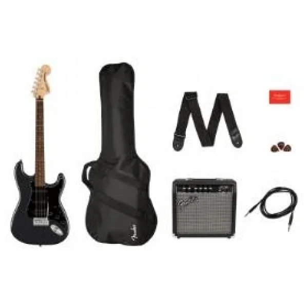 Fender Squier Affinity Strat HSS LRL CFM Frontman 15G Elektro Gitar Seti - Görsel 2