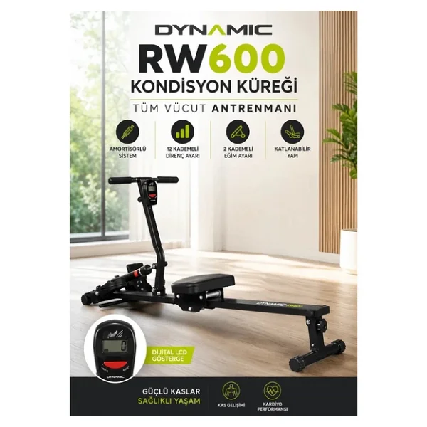 Dynamic RW600 Amortisörlü Kondisyon Küreği - Görsel 10