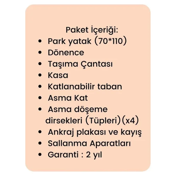 Gulz Atlas Plus Anne Yanı Park Yatak - Görsel 9