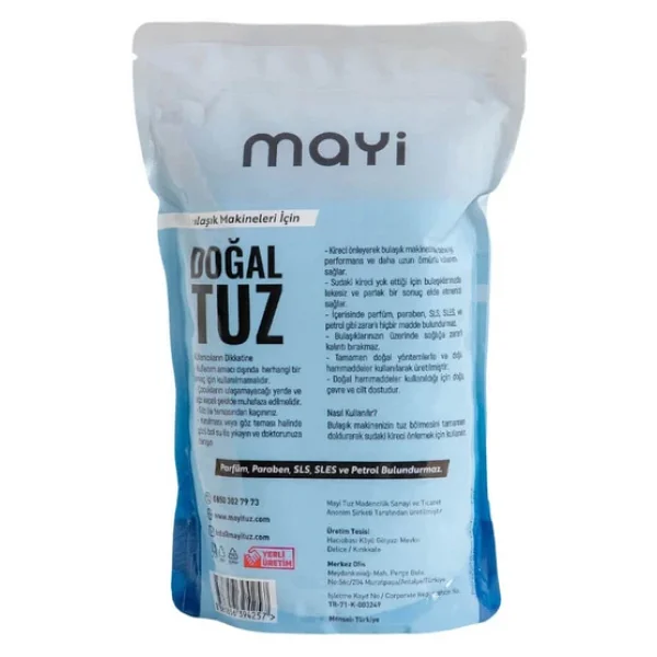 Mayi Doğal 1.5 kg Bulaşık Makinesi Tuzu - Görsel 2