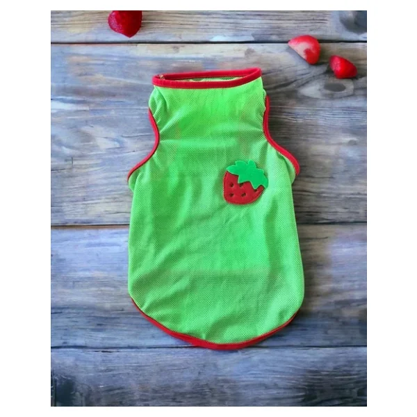 Pink Strawberry Atlet Kedi Kiyafeti Kedi Elbisesi - Görsel 4