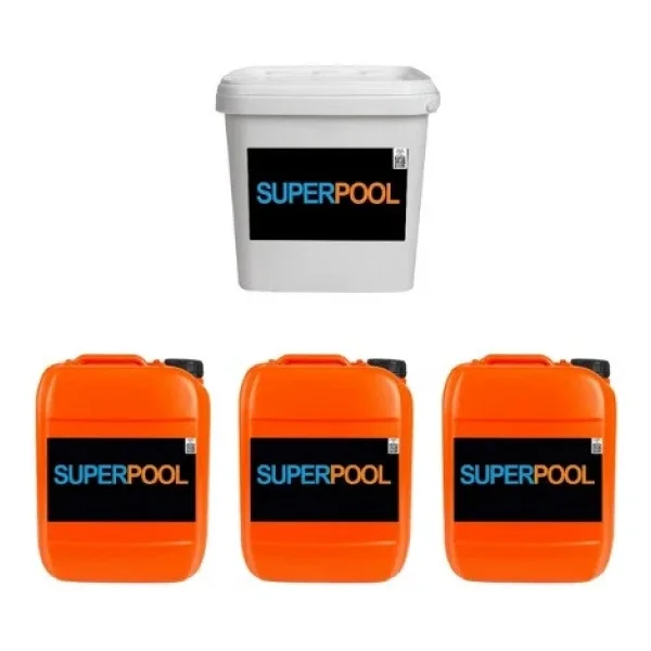 SPP Superpool 4'lü Havuz Bakım Kimyasal Seti 10 KG - Görsel 2