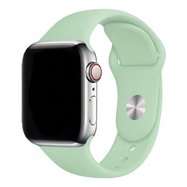 E2M Classic Silikon Apple Watch Kordon 42-44-45-49mm Fosforlu Yeşil - Görsel 2