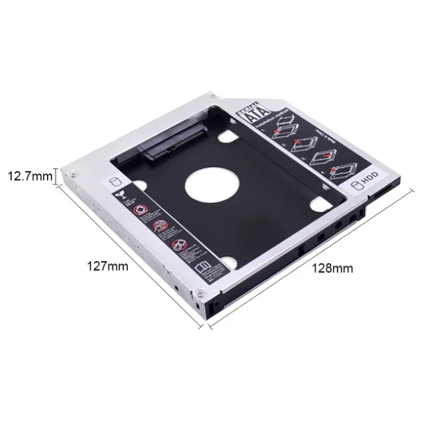 Triline 12.7Mm Cady Ssd Sata Harddisk Kutu Notebook Hdd Kızak - Görsel 4