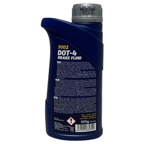 Mannol Dot-4 Fren Yagi 455 Gr. - Görsel 8