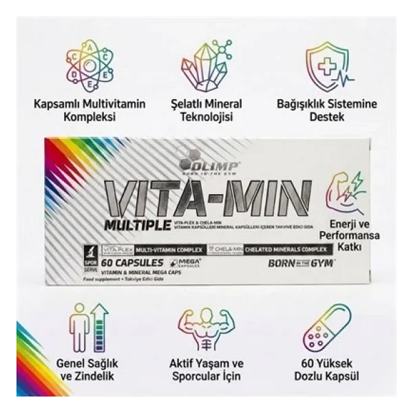 Olimp Vita-Min Multiple Sport 60 Kapsül - Görsel 8