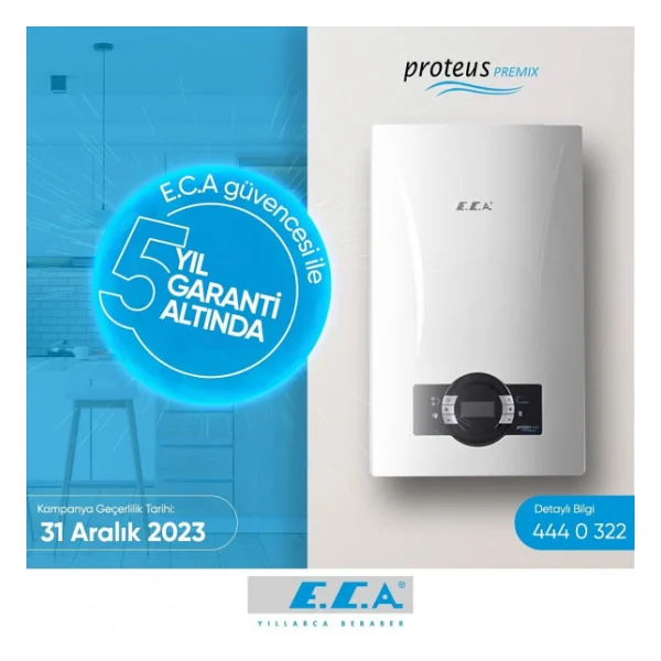E.C.A. Proteus Premix 24 kW Hermetik Yoğuşmalı Kombi - Görsel 7