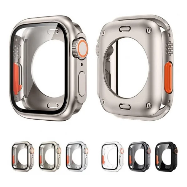 Binano Apple Watch 40mm Ultra Dönüştürücü Kasa ve Ekran Koruyucu Şeffaf - Görsel 2