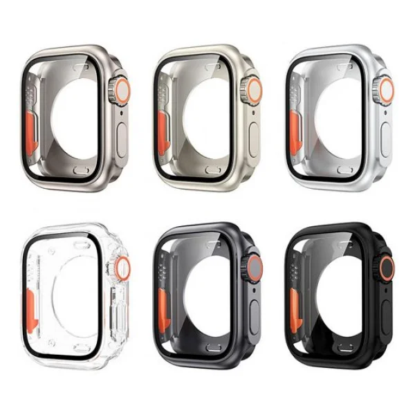 Binano Apple Watch 40mm Ultra Dönüştürücü Kasa ve Ekran Koruyucu Şeffaf - Görsel 3