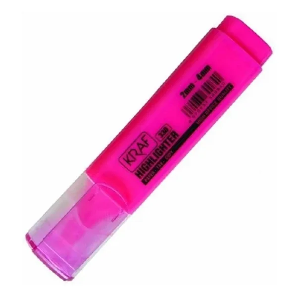 Kraf 330 Pembe Fosforlu Kalem - Görsel 3