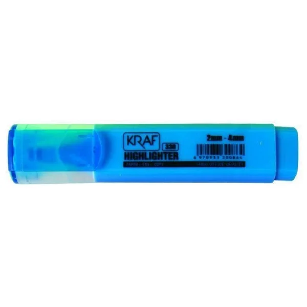 Kraf 330 Mavi Fosforlu Kalem - Görsel 2