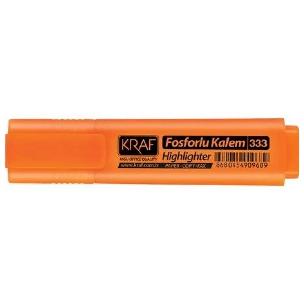 Kraf 330 Turuncu Fosforlu Kalem - Görsel 4