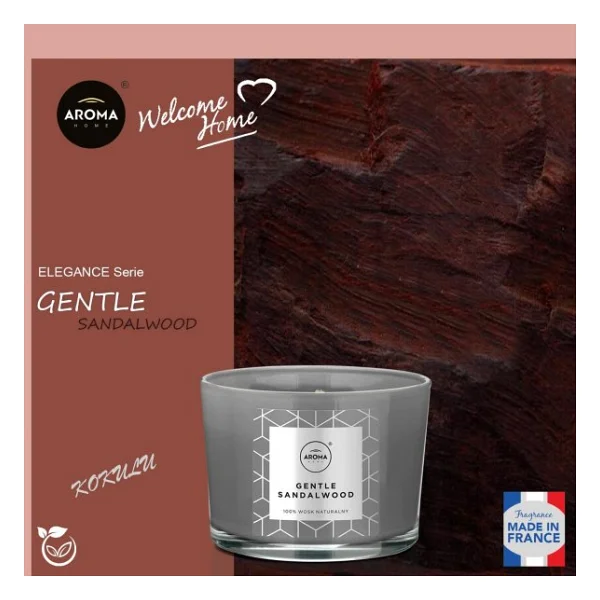 Aroma Home Elegance Kokulu Mum Gentle Sandalwood 115gr. - Görsel 4