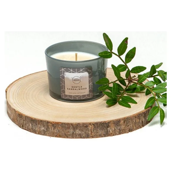 Aroma Home Elegance Kokulu Mum Gentle Sandalwood 115gr. - Görsel 5