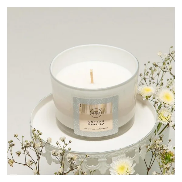 Aroma Home Elegance Kokulu Mum Cotton Vanilla 115gr. - Görsel 6