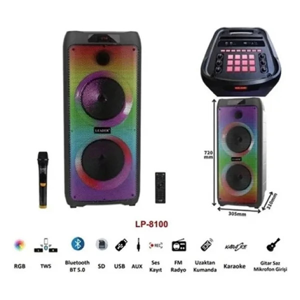Leader LP-8100 Bluetooth Hoparlör - Görsel 5