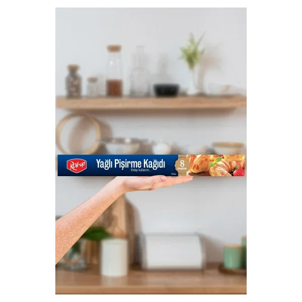 Roll-Up Yağlı Fırın Tepsi Pişirme Kızartma Kağıdı - 8 Metre -1 Kutu - Görsel 7
