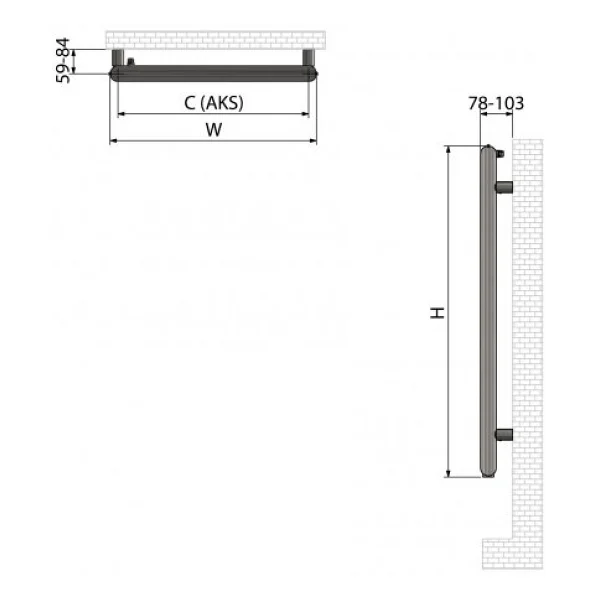 1500x500mm Trendy Paslanmaz Çelik Parlak Bakır Havlupan - Görsel 2