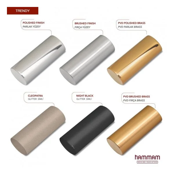 1500x500mm Trendy Paslanmaz Çelik Parlak Bakır Havlupan - Görsel 3
