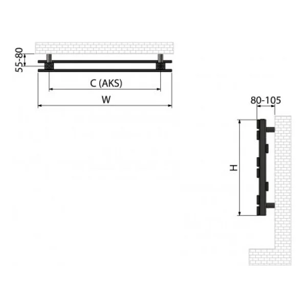 600x600mm Laris Paslanmaz Çelik Russet Kahverengi Havlupan - Görsel 2