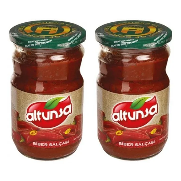 Altunsa 650 gr 2'li Paket Acı Biber Salçası - Görsel 2