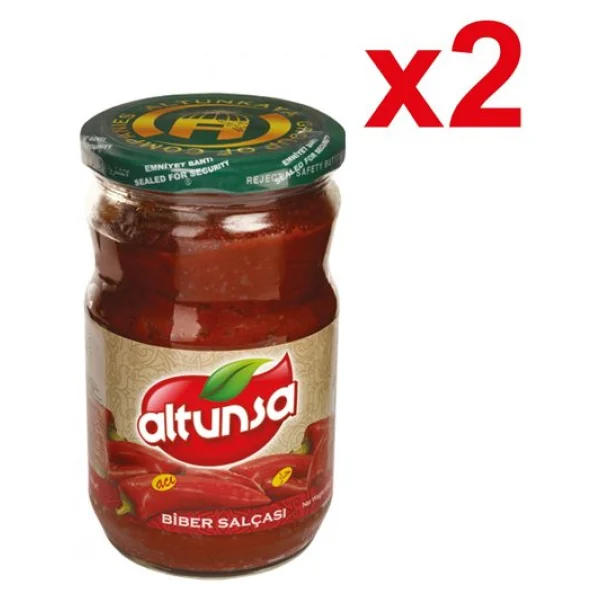 Altunsa 650 gr 2'li Paket Acı Biber Salçası - Görsel 3