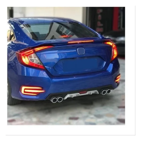 Autogp Honda Civic Fc5 Uyumlu Turbo Spoiler Si Işıklı Boyasız 2016+ - Görsel 4