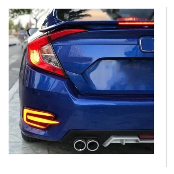 Autogp Honda Civic Fc5 Uyumlu Turbo Spoiler Si Işıklı Boyasız 2016+ - Görsel 3