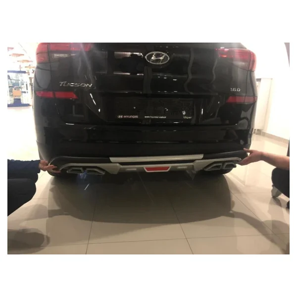 autogp Hyundai Tucson Ön Arka Tampon Koruması Difüzör 2018 2019 2020 1.6 - Görsel 3