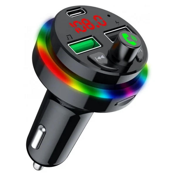 Sprange Stf1 Rgb Isikli Pd 25W + Qc 3.1A Sarj Bluetooth 5.1V Fm Transmitter - Görsel 2