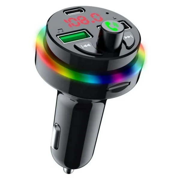Sprange Stf1 Rgb Isikli Pd 25W + Qc 3.1A Sarj Bluetooth 5.1V Fm Transmitter - Görsel 3