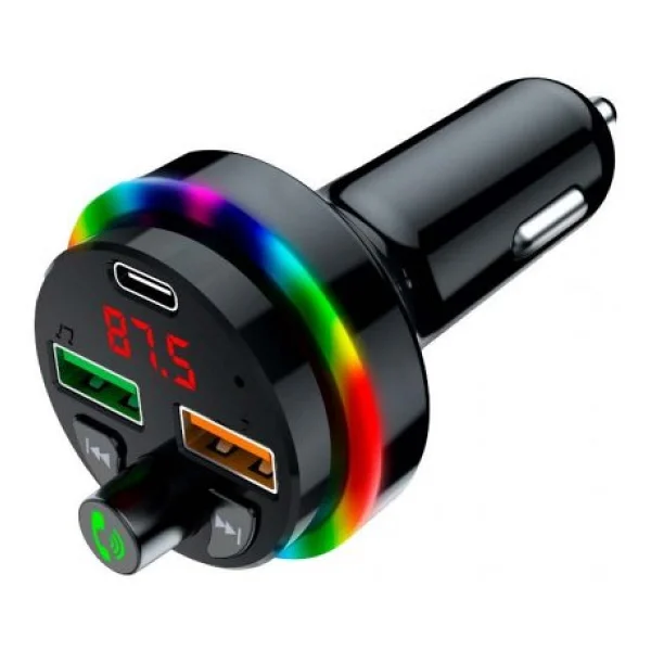 Sprange Stf1 Rgb Isikli Pd 25W + Qc 3.1A Sarj Bluetooth 5.1V Fm Transmitter - Görsel 5