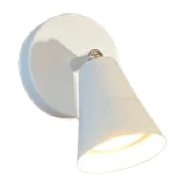 Rsylight Metal Mafsallı Beyaz Spot 180 Derece Armatür Aplik Günışığı Led Ampullü - Görsel 4