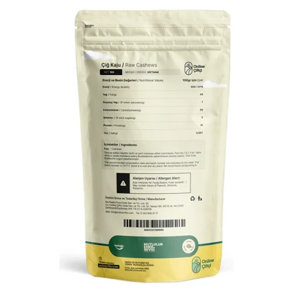 Online Çiftçi 1 kg Çiğ Kaju - Görsel 2