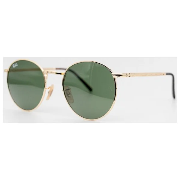 Ray-Ban New Round 3637 919631 Gold-Green Güneş Gözlüğü - Görsel 2
