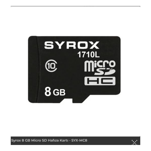 Syrox MC8 Class 10 8 GB Micro SD Kart - Görsel 2