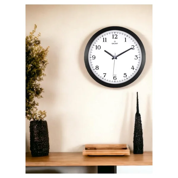 GALAXY Galaxy 1964-k Serisi Lüx Premium Klasik Ofis Ve Duvar Saati 35 Cm Siyah - Görsel 4