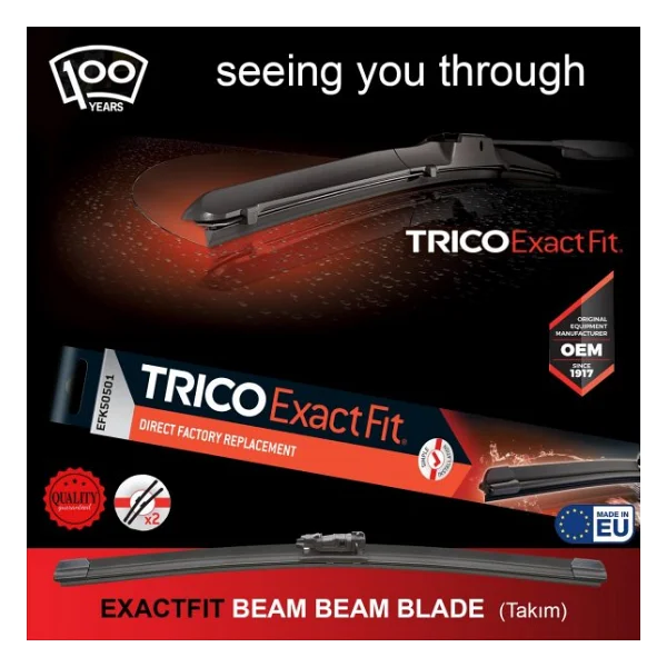 Trico EXACTFIT Takım Silecek Seti 650/450mm EFK65451L - Görsel 2