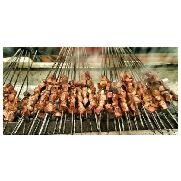 Kare Çöp Şiş Ciğer Şiş Tavuk Şiş Kuşbaşı Et Şişi 10 Adet 70 Cm - Görsel 7