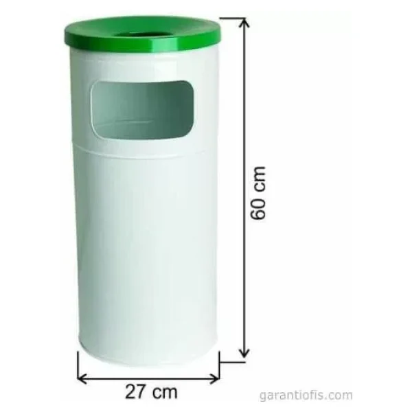 Garanti Metal 1706 Boyalı Bahçe Tipi Çöp Kovası (34 Litre) - Görsel 3